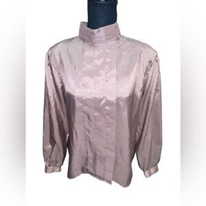 Vintage High Neck Blouse Size 18